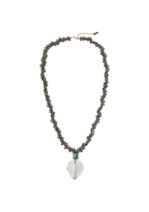 Jennifer Behr Enid shell pendant necklace - Gold