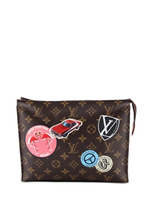 Louis Vuitton Pre-Owned Toiletry Limited Edition World Tour Monogram Canvas 26 pouch - Brown
