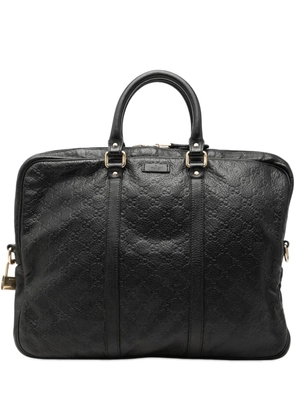 Gucci Pre-Owned 2000-2015 Guccissima business bag - Black