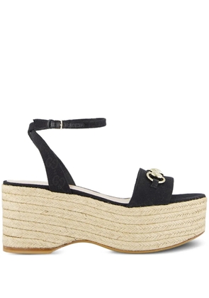 Gucci 75mm wedge espadrilles - Black