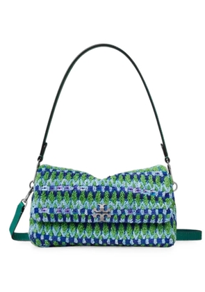 Tory Burch Charlie beaded shoulder bag - Green