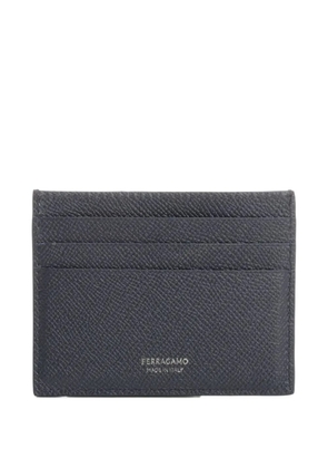 Ferragamo Gancio-plaque leather cardholder - Blue