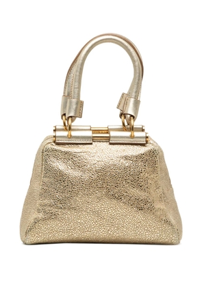 Saint Laurent Pre-Owned 20th Century Small Metallic Grained Calfskin Majorelle handbag - Gold