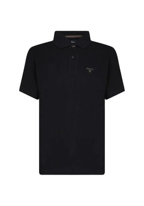 Barbour logo-embroidered polo shirt - Black