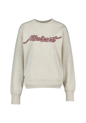 ISABEL MARANT Rise logo-embroidered sweatshirt - White