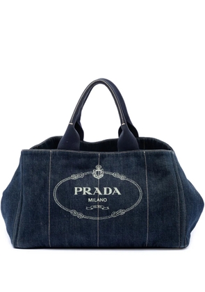 Prada Pre-Owned 2013-2026 Denim Canapa Logo tote bag - Blue