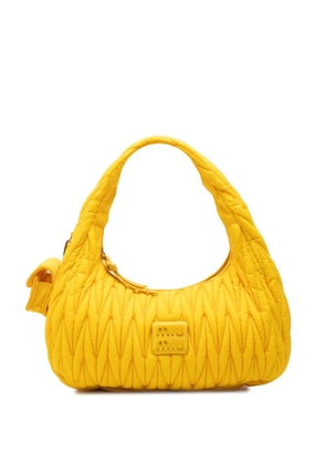 Miu Miu Pre-Owned 2010-2026 Matelasse Tessuto Wander hobo bag - Yellow