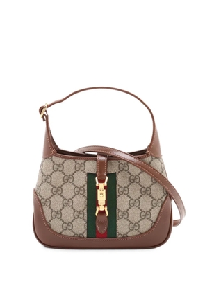 Gucci Pre-Owned 2016-2026 Mini GG Supreme Web Jackie 1961 crossbody bag - Neutrals