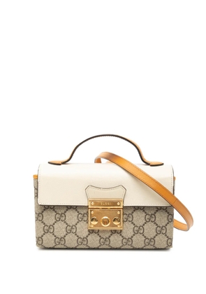 Gucci Pre-Owned 2000-2015 Mini GG Supreme Padlock satchel - Neutrals