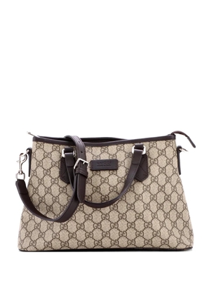 Gucci Pre-Owned Convertible Zip GG Coated Canvas with Leather Small tote bag - Brown