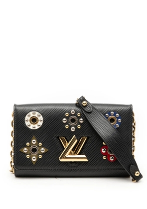 Louis Vuitton Pre-Owned 2017 Epi Mechanical Flowers Twist Chain Wallet crossbody bag - Black