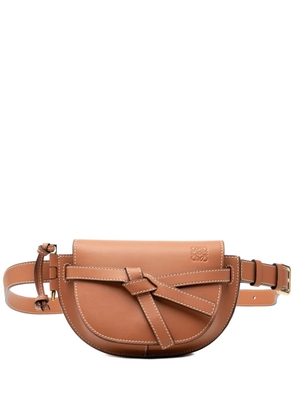 Loewe Pre-Owned 2020 Mini Leather Gate belt bag - Brown