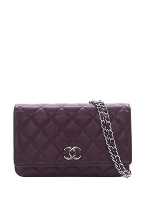 CHANEL Pre-Owned 2021-2026 CC Quilted Lambskin Wallet On Chain crossbody bag - Red