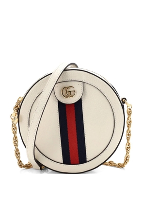 Gucci Pre-Owned Ophidia Round Shoulder Bag Leather Mini crossbody bag - Neutrals