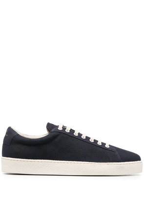 Zespa leather lace-up trainers - Blue