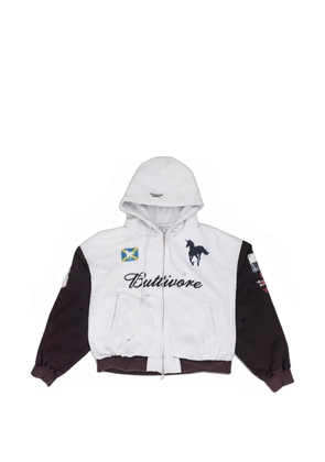 PROTOCOL INDEX Buttivore graphic-print hoodie - White