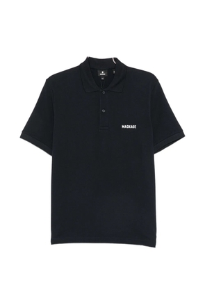Mackage logo-print cotton polo shirt - Black