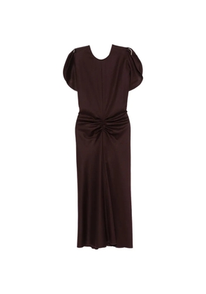 Victoria Beckham Bela ruched midi dress - Purple