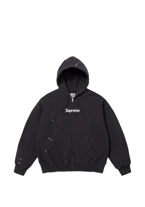 Supreme x MM6 Maison Margiela Box Logo zip-up hoodie - Black