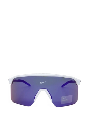 Nike Expedition Shield Team logo-print sunglasses - White