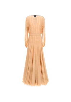 Giovanni Bedin smocked cut-out maxi dress - Pink