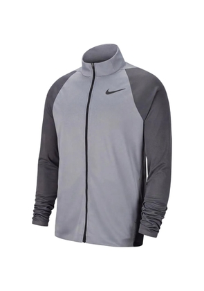 Nike logo-print zip-up jacket - Grey