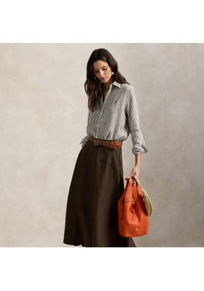 Paneled Hemp A-Line Skirt