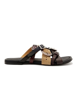 Strappy leather sandals