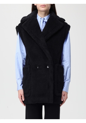 MAX MARA Fur Coat Woman color Black