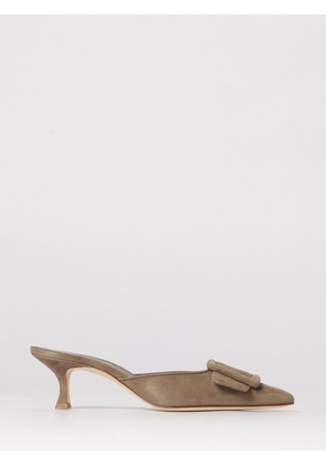 MANOLO BLAHNIK Shoes Woman color Dove Grey