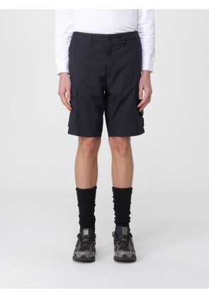 STONE ISLAND Shorts Men color Black