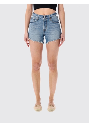 LEVI'S Shorts Woman color Denim