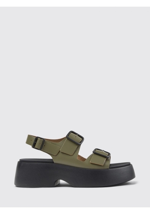 CAMPER Heeled Sandal Woman color Green