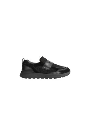 Prax Mesh And Leather Loafers