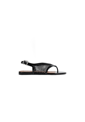 Fishnet Flat Sandals
