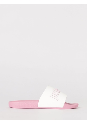JUST CAVALLI Heeled Sandal Woman color Silver