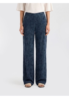 MOMONÌ Pants Woman color Petroleum Blue