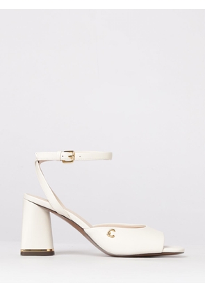 COCCINELLE Heeled Sandal Woman color Pearl