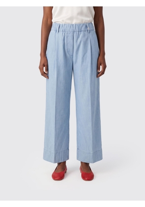 MYTHS Pants Woman color Blue