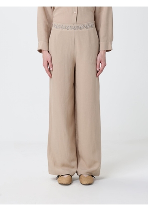 HANITA Pants Woman color Beige
