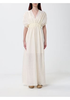 120% LINO Dress Woman color Yellow