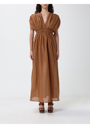 120% LINO Dress Woman color Leather