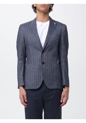 MANUEL RITZ Jacket Men color Blue