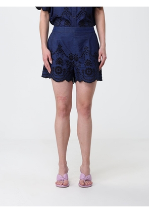 MC2 SAINT BARTH Shorts Woman color Denim
