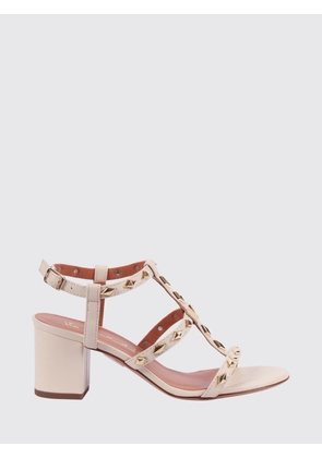 VIA ROMA 15 Heeled Sandal Woman color Yellow Cream