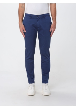 XC Slim Fit Chino Trousers in Gabardine with Slash Pockets and Mid-Rise Waist