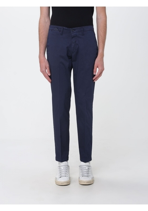 XC Slim Fit Chino Trousers in Gabardine with Slash Pockets and Mid-Rise Waist