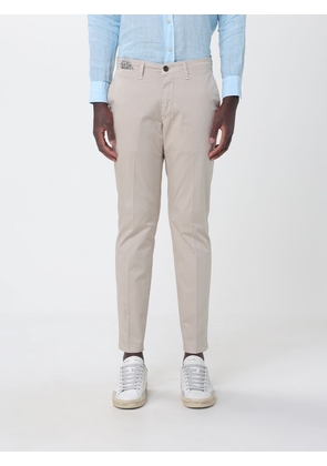 XC Slim Fit Chino Trousers in Gabardine with Slash Pockets and Mid-Rise Waist