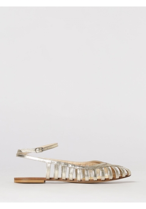 ANNA F. Heeled Sandal Woman color Platinum