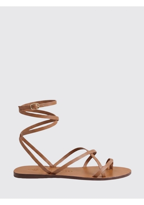 MANEBI Heeled Sandal Woman color Leather
